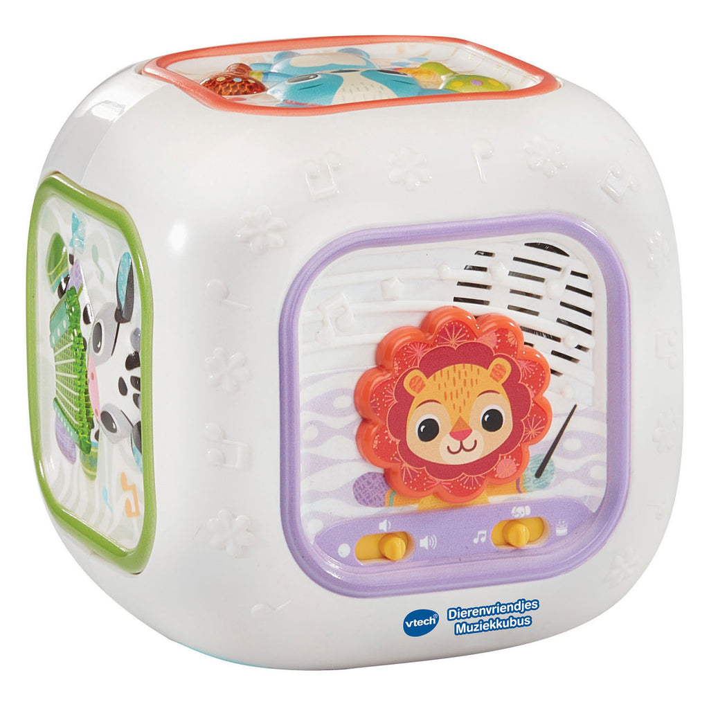 VTech - dierenvriendjes muziekkubus - educatief speelgoed - 80+ melodietjes liedjes geluiden en zinnetjes - speelgoed vanaf 3 maanden