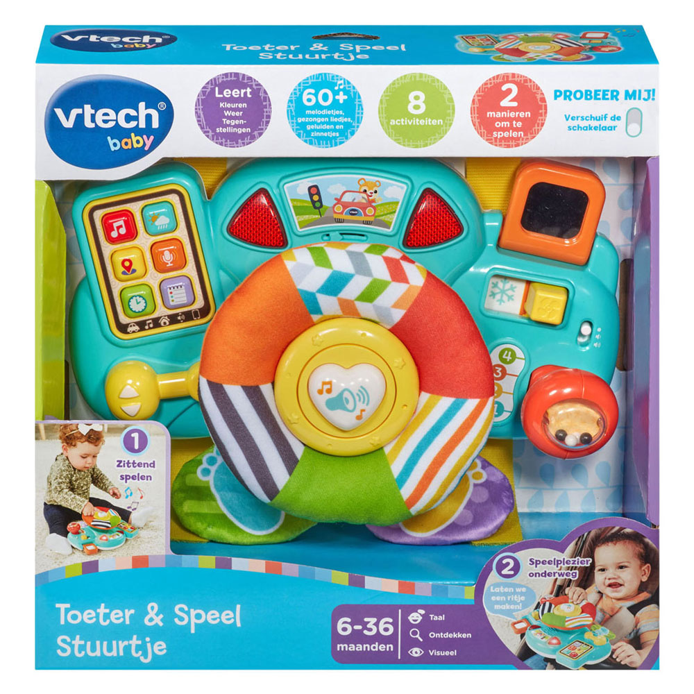 Vtech - Vtech toeter en speel stuurtje