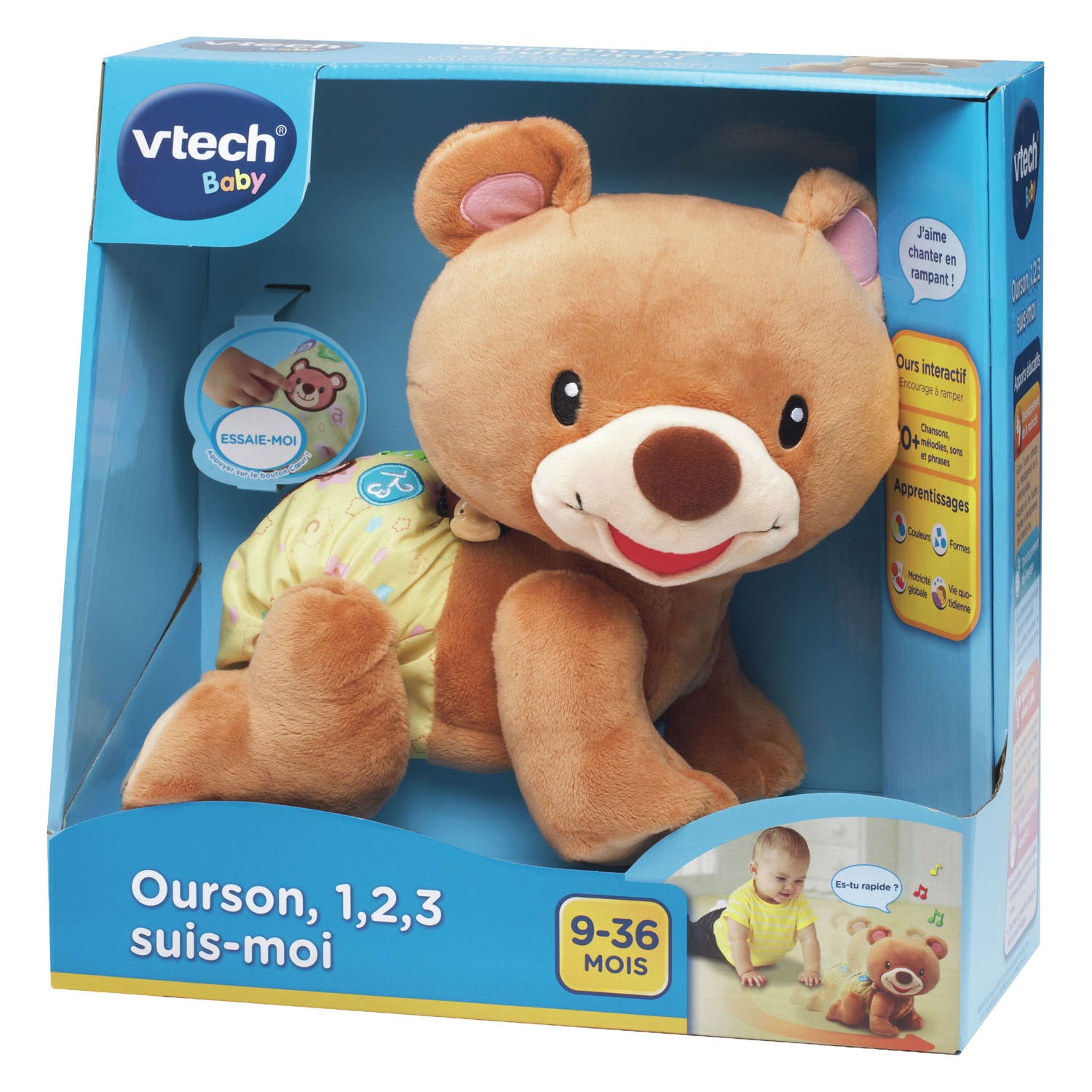 VTech - baby kruipende beer - 123 fr