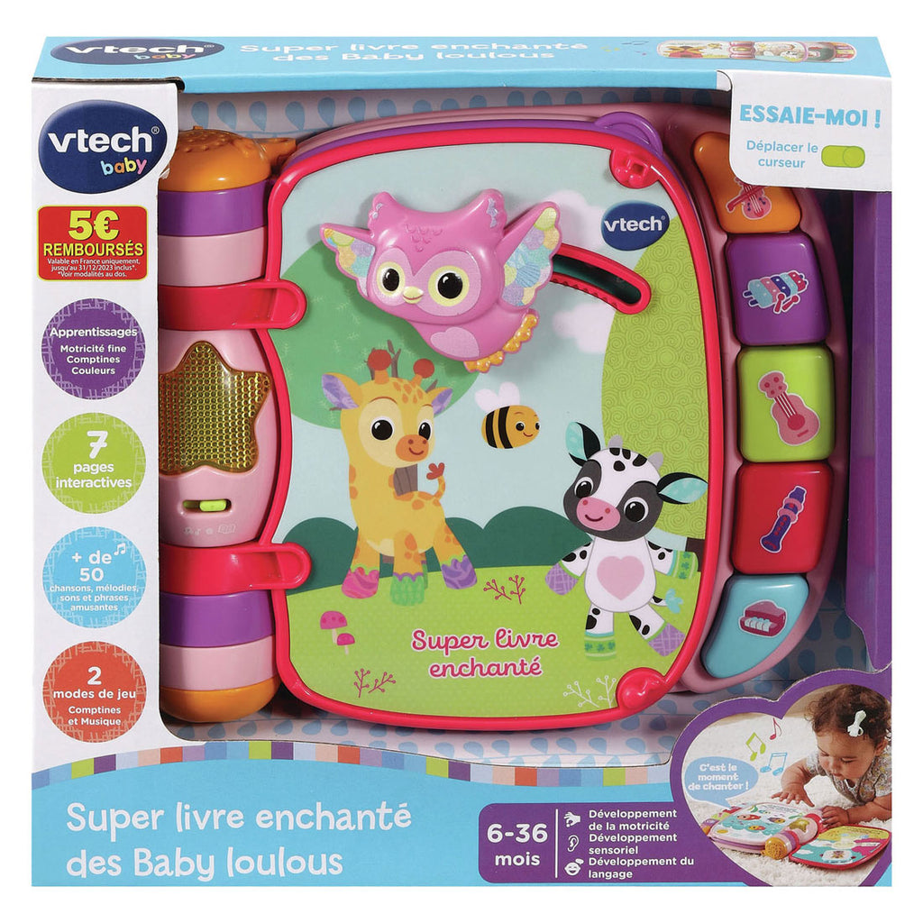 VTech - dierenvriendjes liedjesboek roze