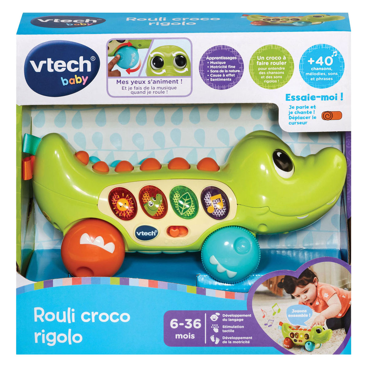 VTech - vrolijke rol krokodil