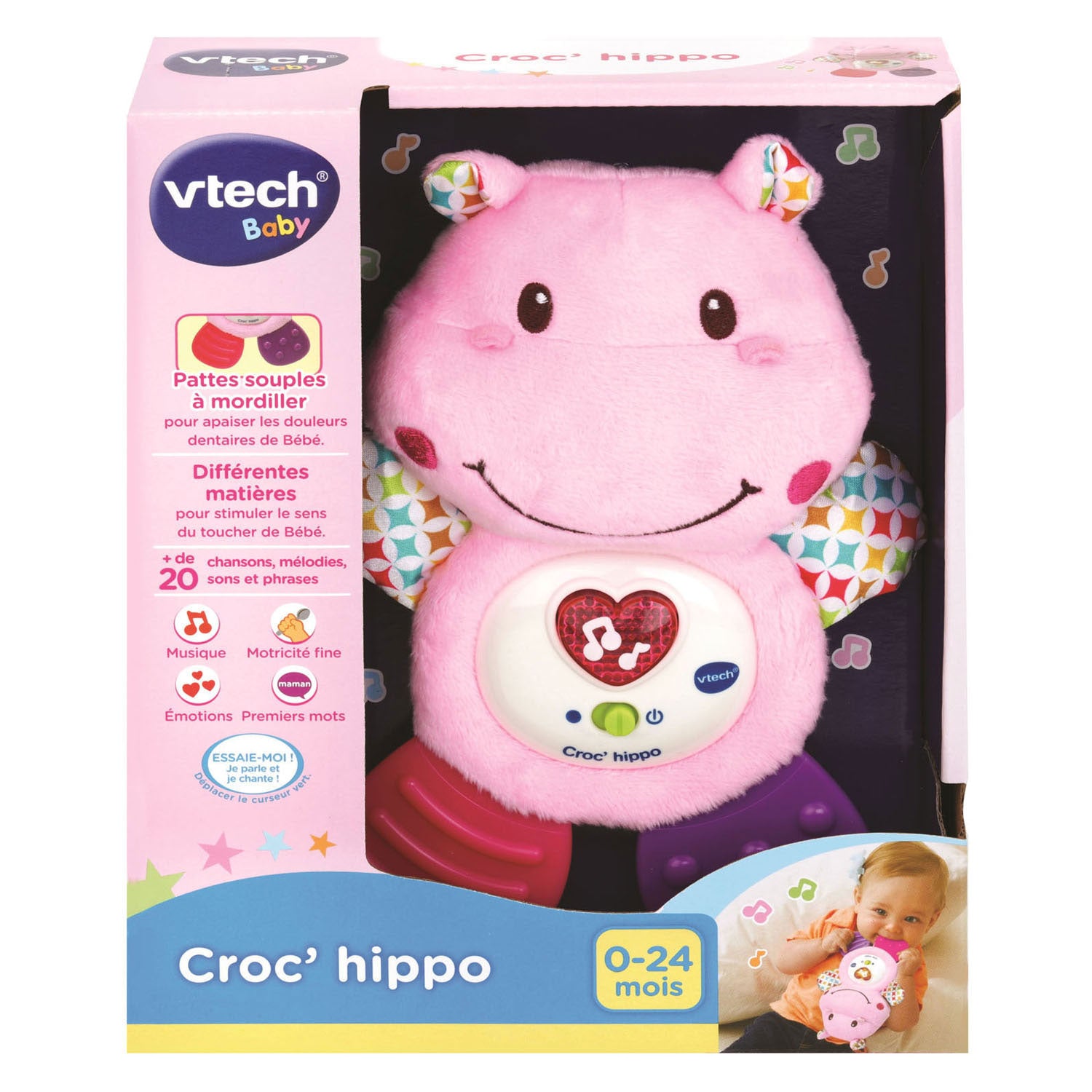 VTech - baby rammelaar croc hippo