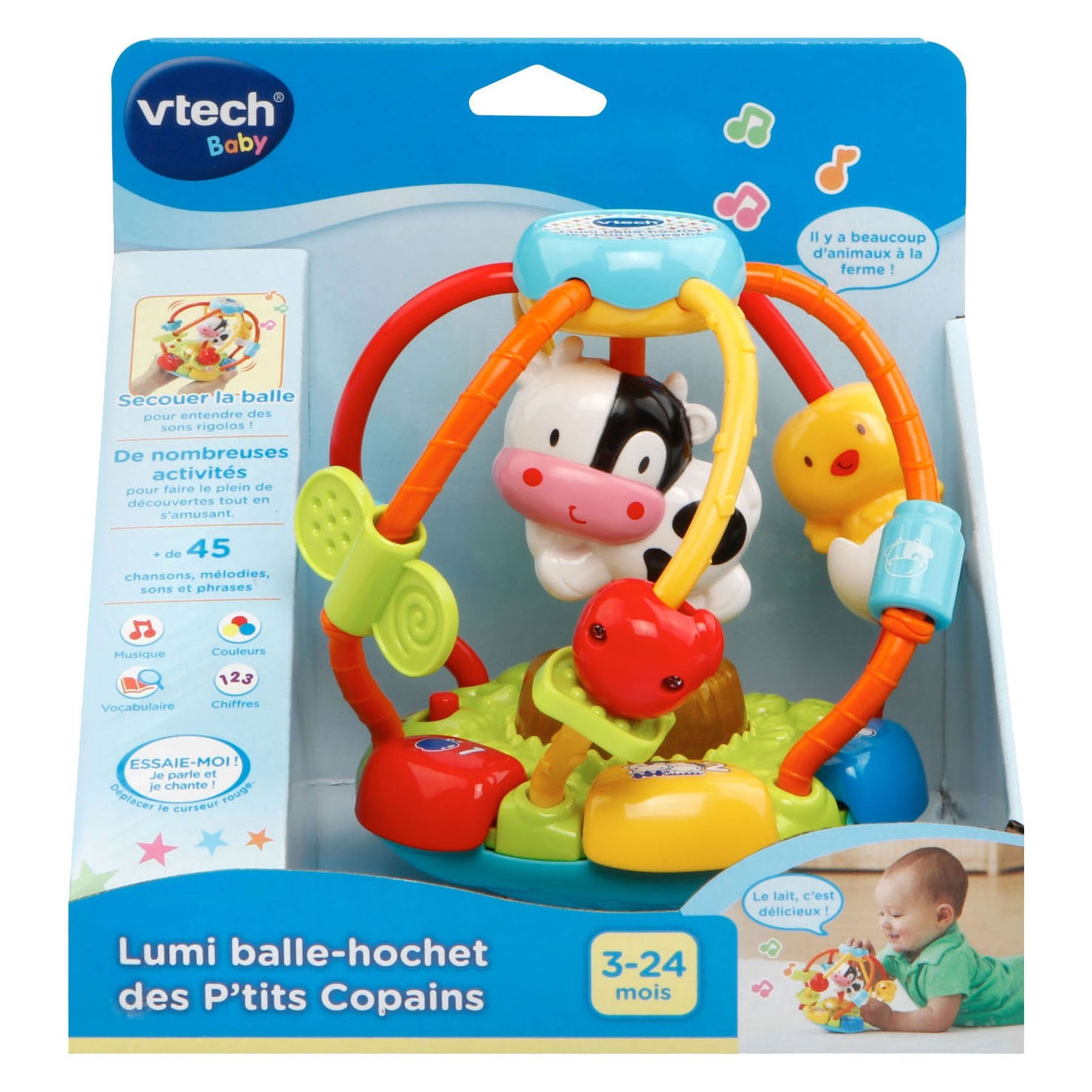 VTech - baby lichtgevende rammelbal vriendjes