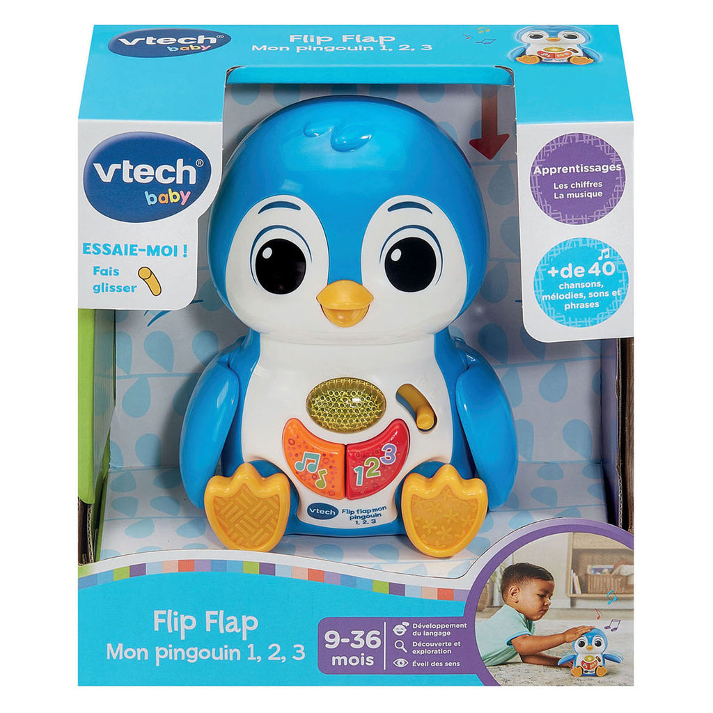 VTech - baby flip flap pinguïn 1-2-3