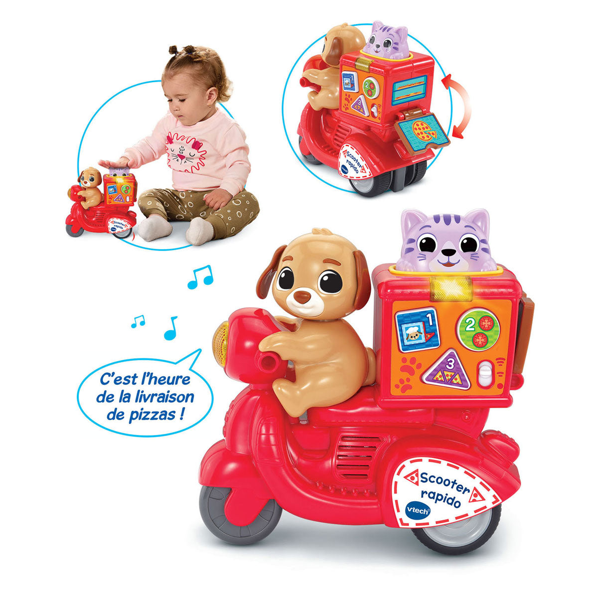 VTech - baby press & go scooter