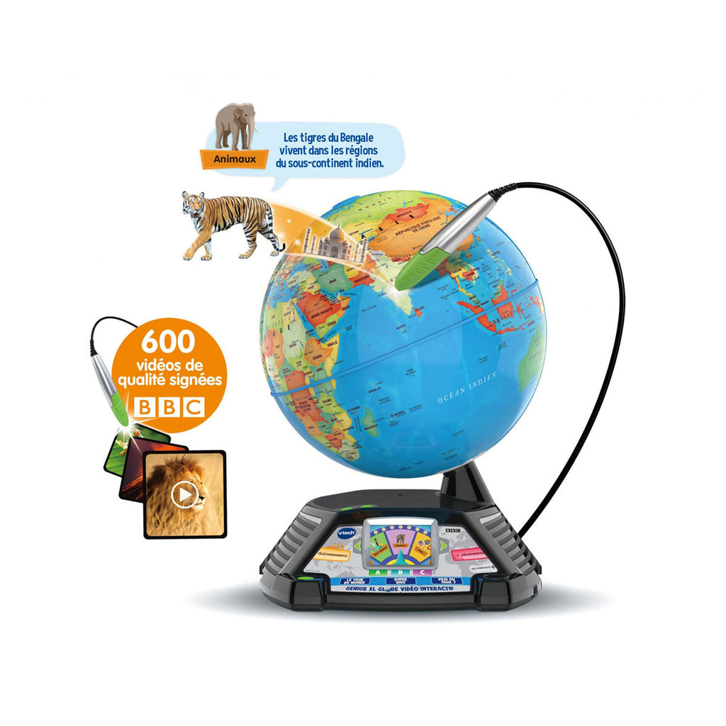 VTech - genius xl interactieve wereldbol met video