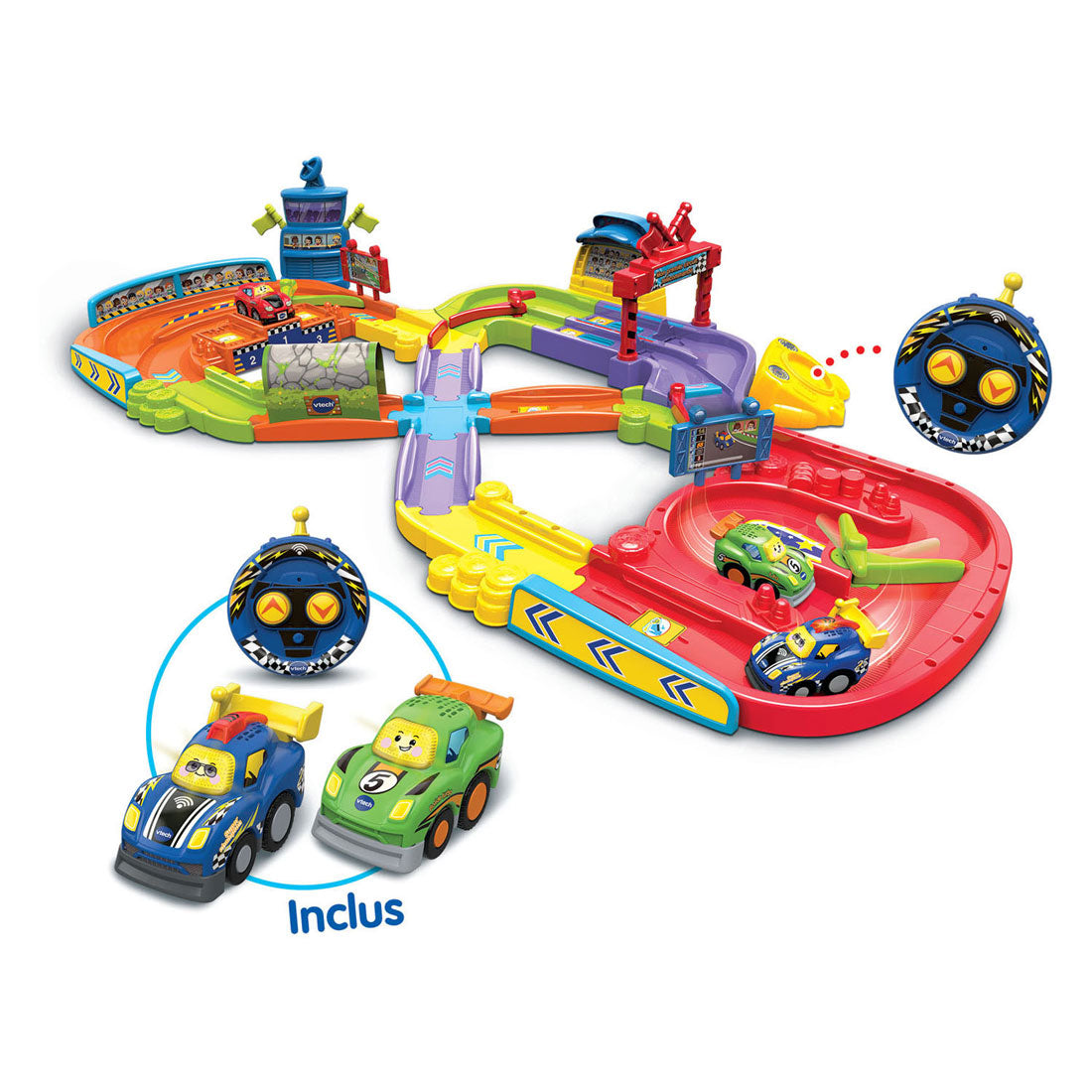 VTech - toet toet auto's- mijn eerste interactieve circuit incl. 2 auto's