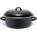 Casalupo emaille braadpan 22 cm zwart