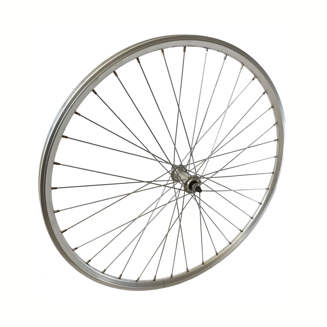roue avant hybride de 28 pouces Velgrem en aluminium 36 g d'argent