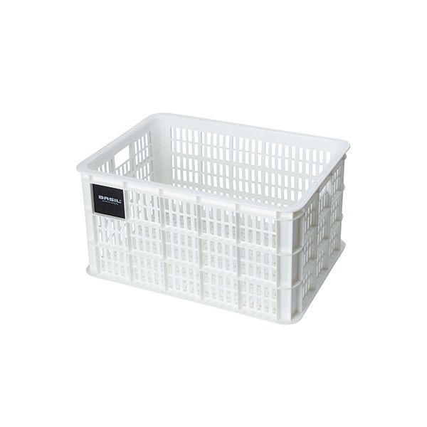 Caisse à vélo Basil L - grande - 40 litres - blanche