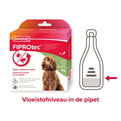 Beaphar Fiprotec chien contre les tiques et les puces