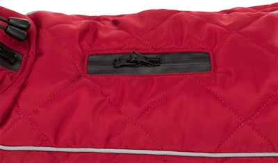 Trixie hondenjas minot rood 40 cm - gewatteerd fleece, reflecterende strepen, verstelbare buikriem