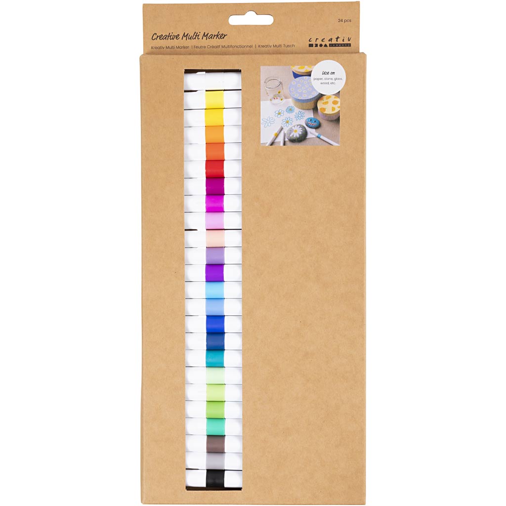 Creativ Company - Creativ Company Https://www.cchobby.nl/creatieve-multi-stift-lijndikte-4-mm-diverse-kleuren-24-stuk-1-doos