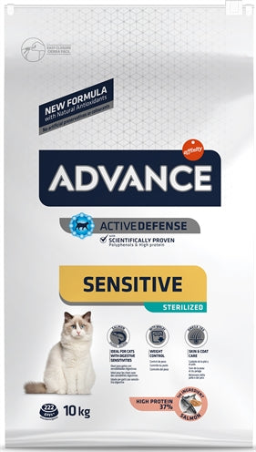 Advance - sterilized sensitive - salmon - kattenvoer - 10 kg
