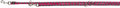 Trixie - hondenriem cavo verstelbaar fuchsia / grijs