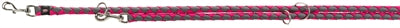 Trixie - hondenriem cavo verstelbaar fuchsia / grijs