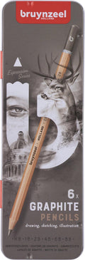 BRUYNZEEL - BRUYNZEEL expression grafietpotloden - blik - 6 stuks