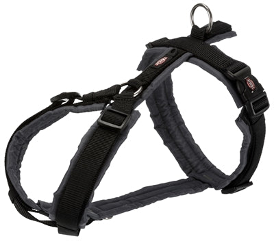 Trixie - hondentuig premium trekking zwart / grijs