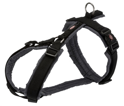 Trixie - hondentuig premium trekking zwart / grijs