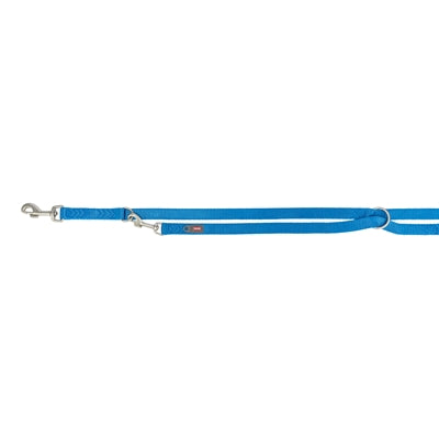 Trixie - hondenriem premium dubbelgestikt verstelbaar royal blauw