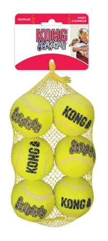 Kong squeakair ball - hondenspeelgoed - 6 st