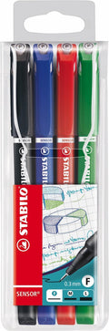STABILO - STABILO sensor - fineliner 0.3 mm - set met 4 stuks