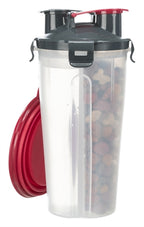 Trixie waterfles voerfles inclusief reisbak kunststof silicone
