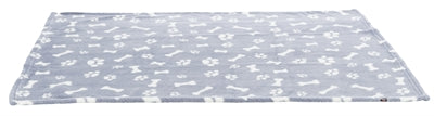 Trixie - hondendeken kenny fleece bot / pootjes blauw