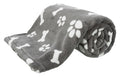 Trixie - hondendeken kenny fleece bot / pootjes grijs