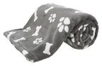 Trixie - hondendeken kenny fleece bot / pootjes grijs