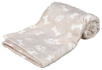 Trixie hondendeken kenny fleece bot pootjes beige