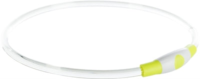Trixie - lichtgevende halsband usb flash light oplaadbaar tpu groen