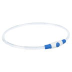 Merkloos sans marque trixie lichtgevende halsband usb flash light oplaadbaar tpu blauw