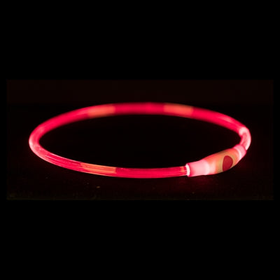 Trixie - lichtgevende halsband usb flash light oplaadbaar tpu multi