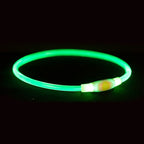 Trixie - lichtgevende halsband usb flash light oplaadbaar tpu multi