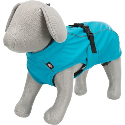 Trixie regenjas hond - vimy - blauw - ruglengte 40 cm - m