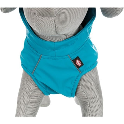 Trixie regenjas hond - vimy - blauw - rug 50 cm buik 48 66 cm