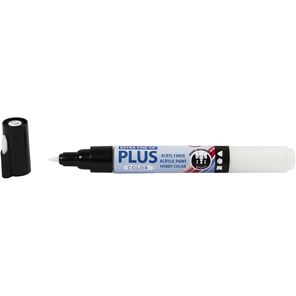 Creativ Company - Creativ Company Https://www.cchobby.nl/plus-color-marker-l-14-5-cm-lijndikte-0-7-mm-off-white-5-5-ml-1-stuk