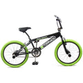 Royal - Royal Bmx fiets -bugatti tornado freestyle 20 inch - mat zwart met groene banden