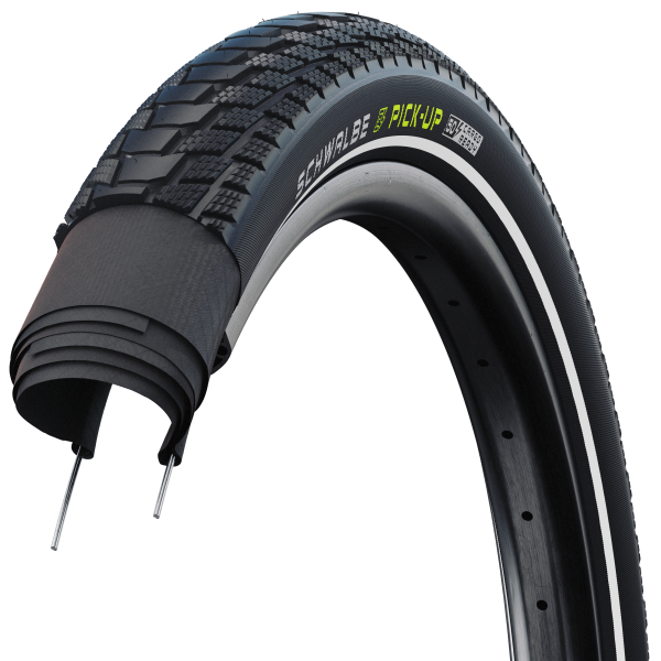 Schwalbe - Buitenband pick-up e-cargo wired 20 inch / 65-406 - zwart met reflectie