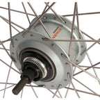 Shimano achterwiel 28 inch nexus 8 naaf (zilver) - zac19 velg (zilver) met rvs spaken - voor schijfrem