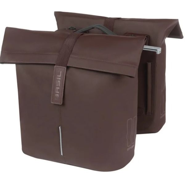 BASIL - BASIL Dubbele fietstas city mik 28-32 liter - roasted brown