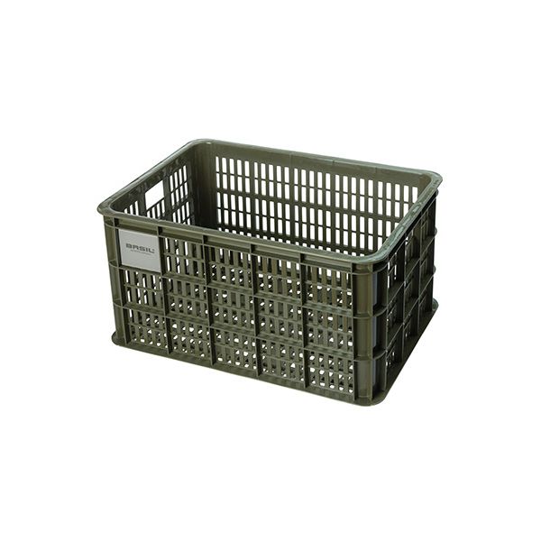 Caisse à vélo Basil L - grande - 40 litres - verte