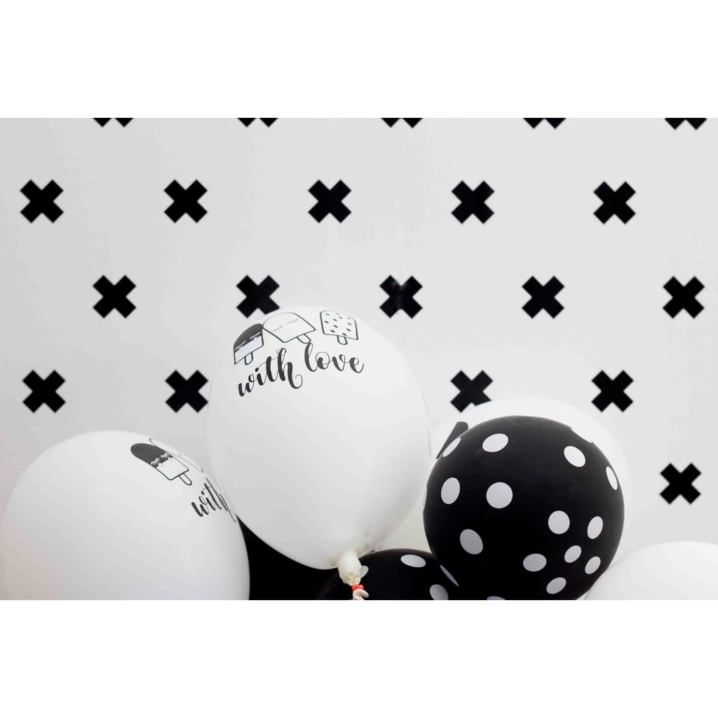 Noordwand behang fabulous world cross wit en zwart