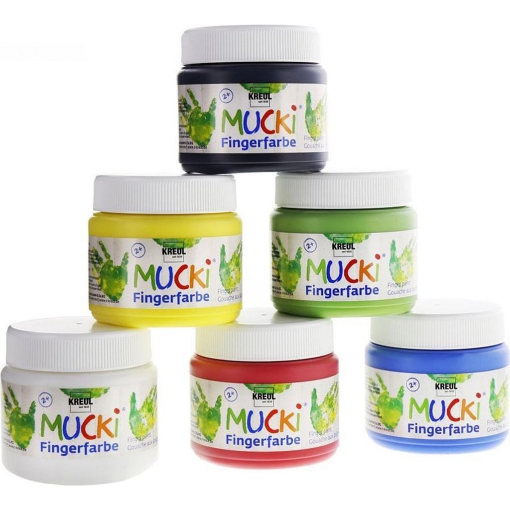 Overige merken kreul mucki vingerverf 6x150 ml