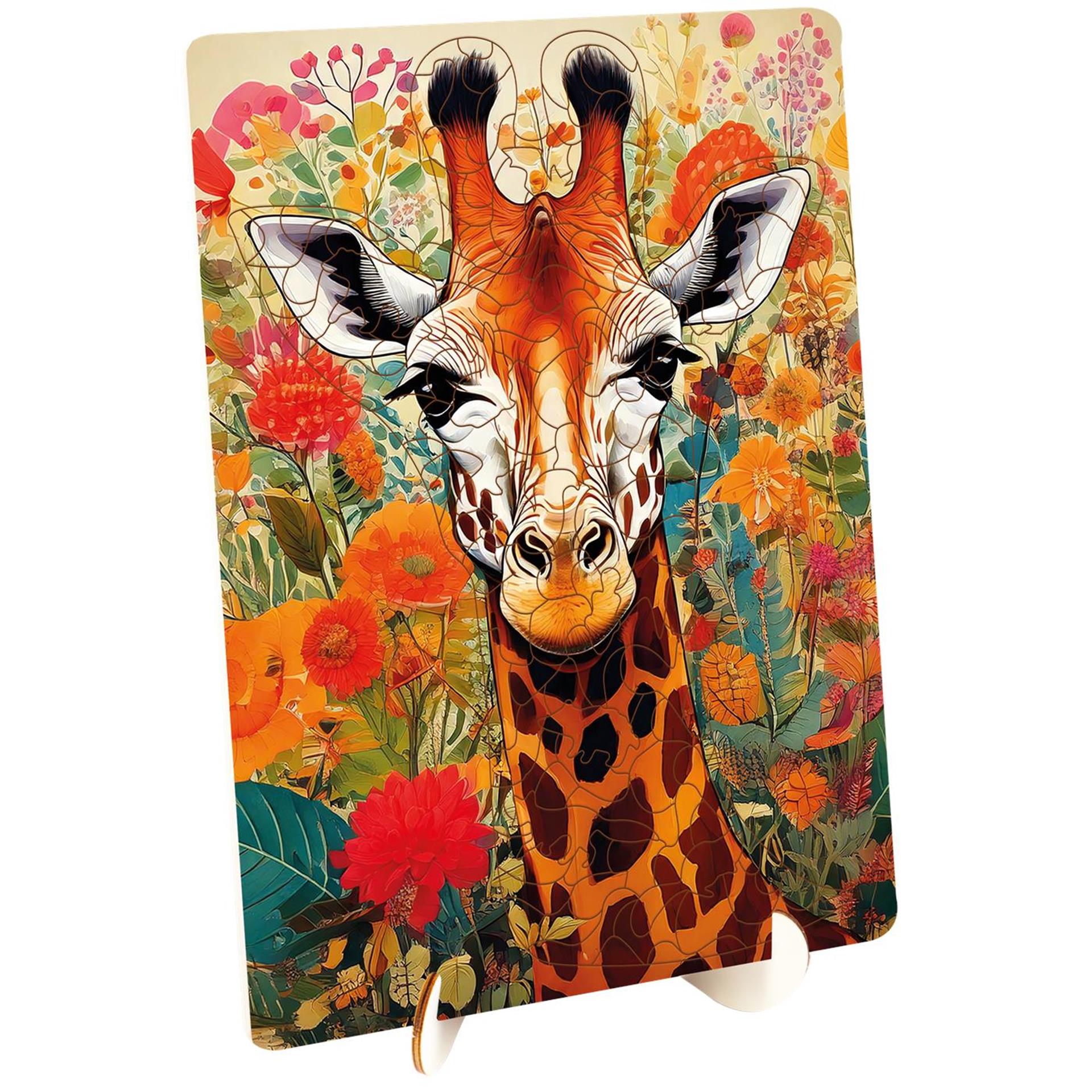 Moxy - Moxy houten puzzel giraffe unieke vormen