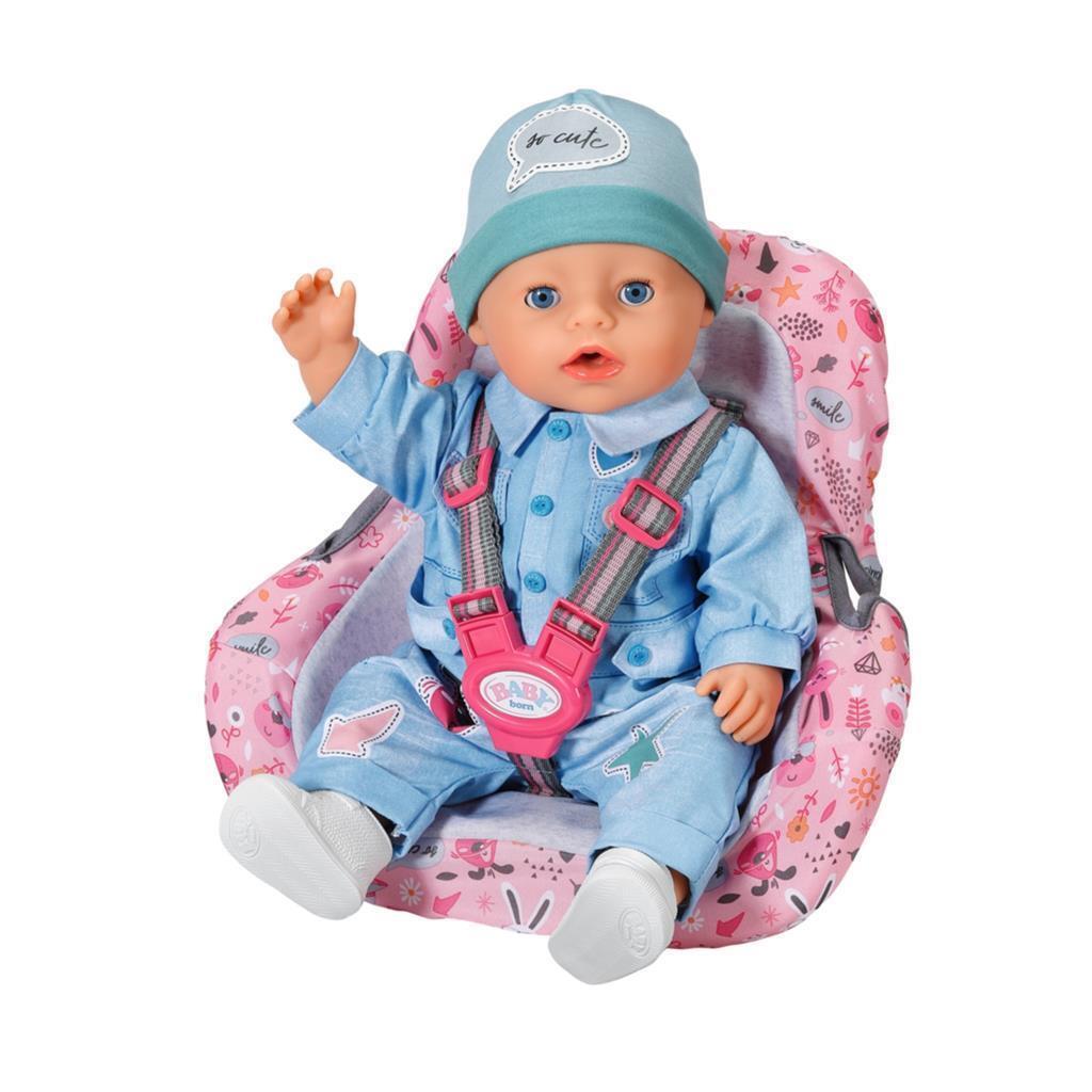 Baby born autostoel - poppenvervoersmiddel 36 + 43 cm