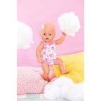 Baby born rompertje 43 cm roze wit