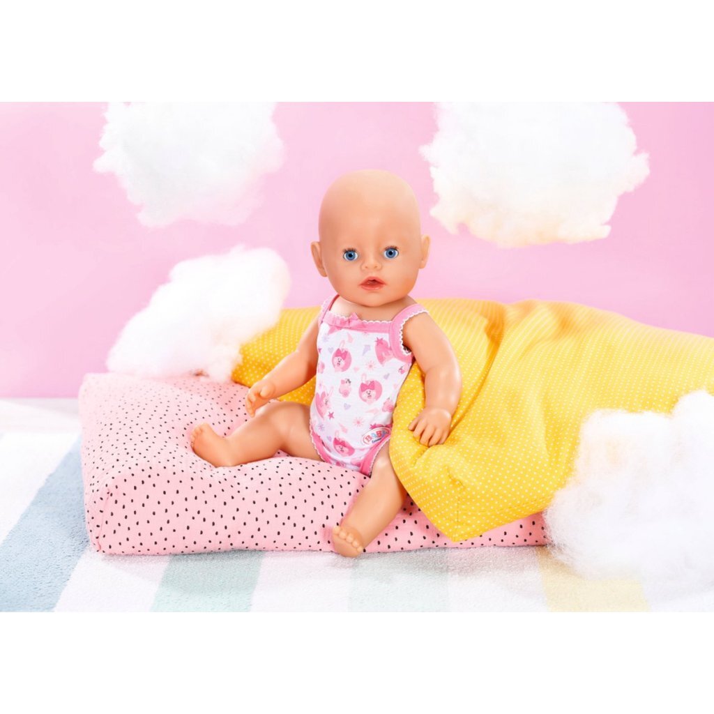 Baby born rompertje 43 cm roze wit