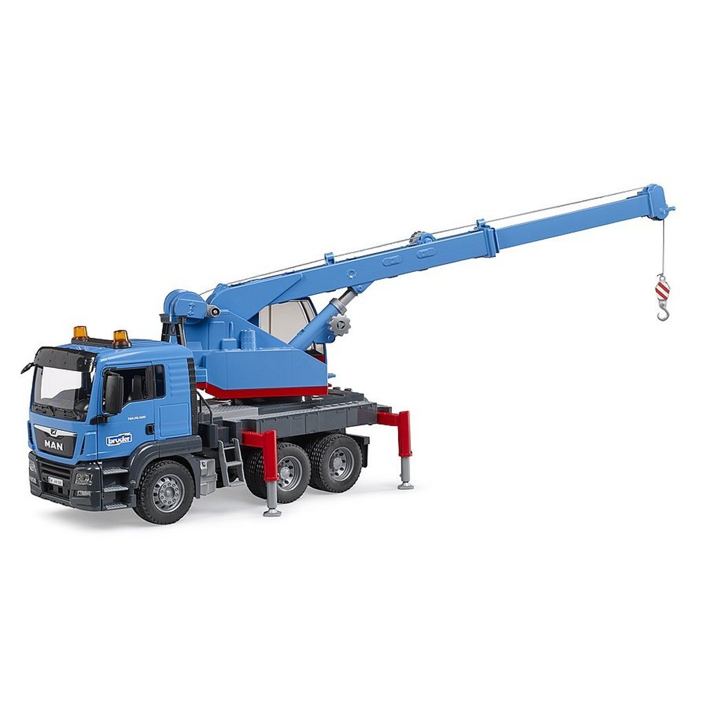 Bruder - Bruder 3771 vrachtwagen man met kraan blauw